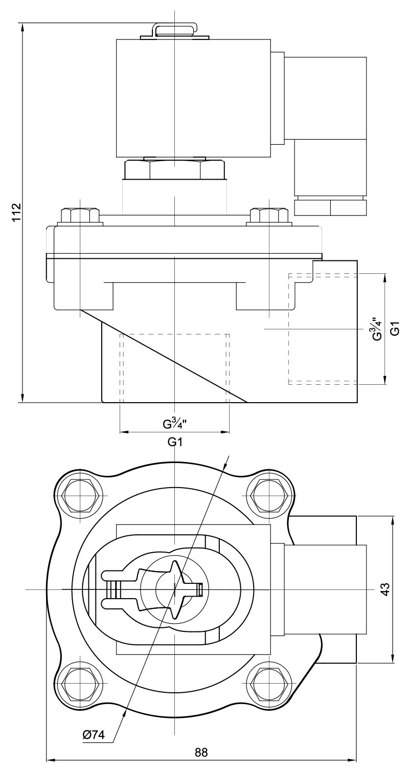 RMF-Z-20 Right Angle Pulse Jet Valve