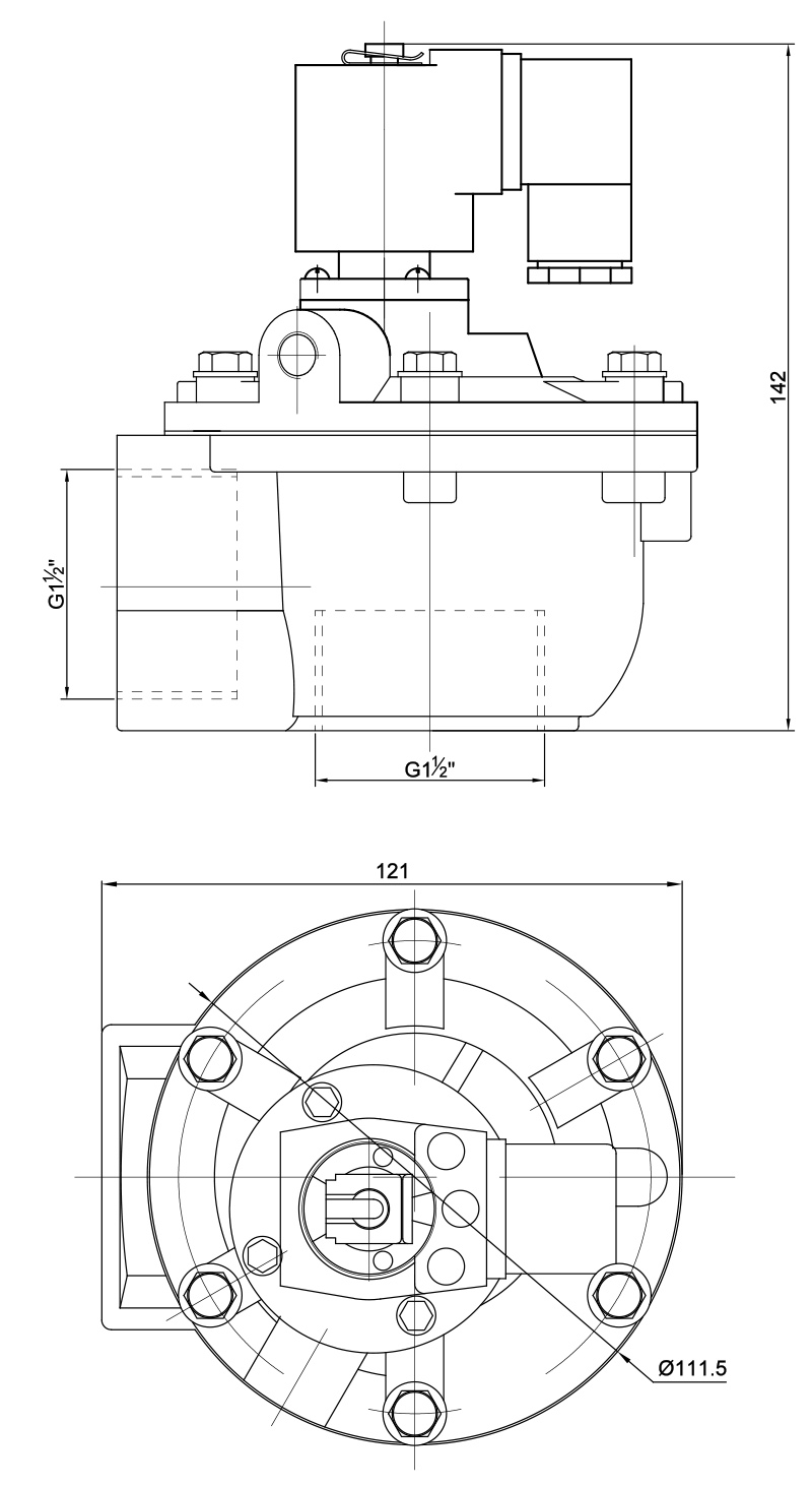 RMF-Z-35P Right Angle Pulse Jet Valve