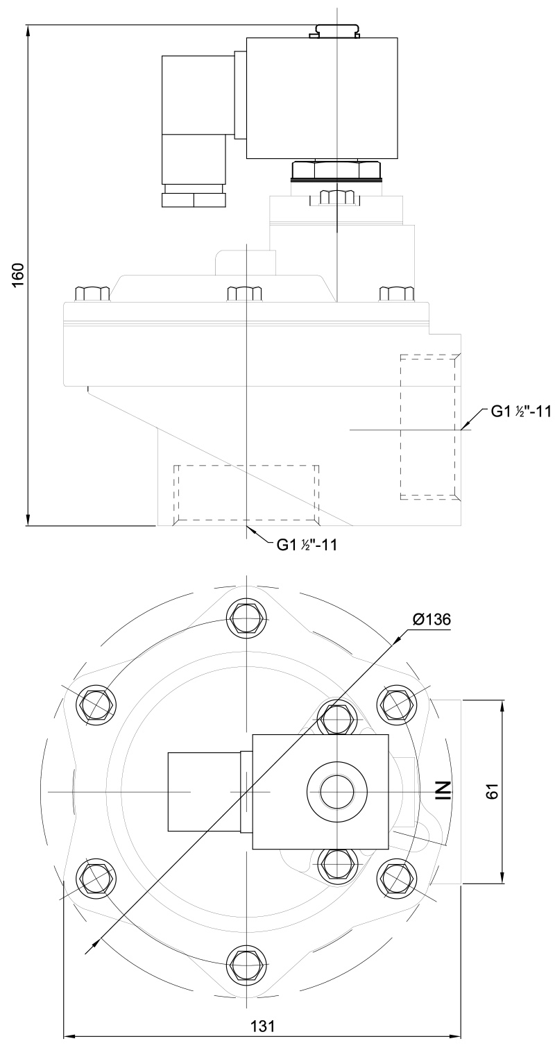 RMF-Z-40S Right Angle Pulse Jet Valve