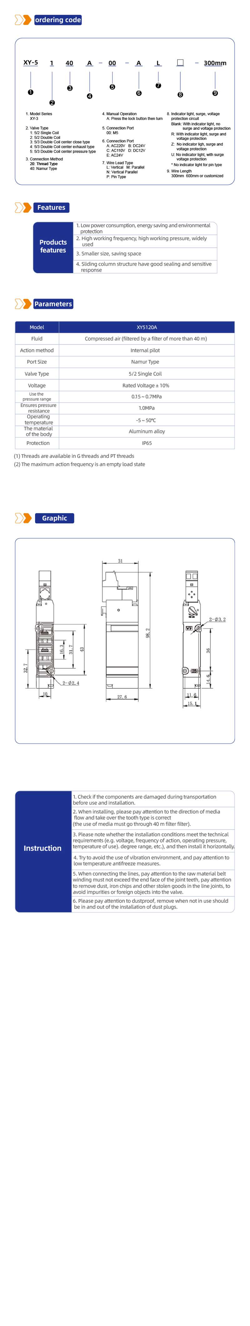 XY5140A Directional Control Valve