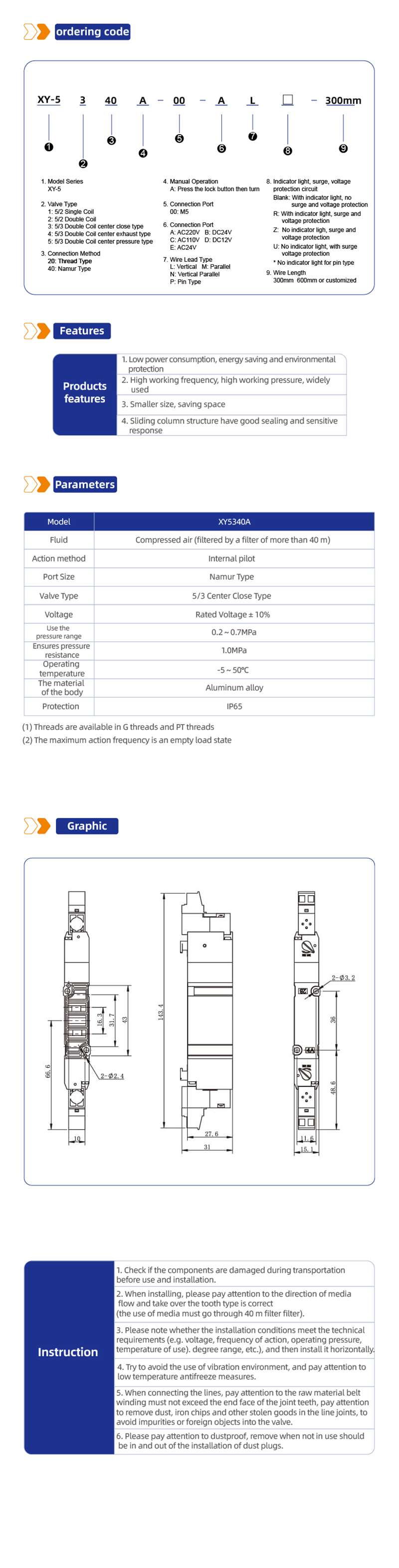 XY5340A Directional Control Valve