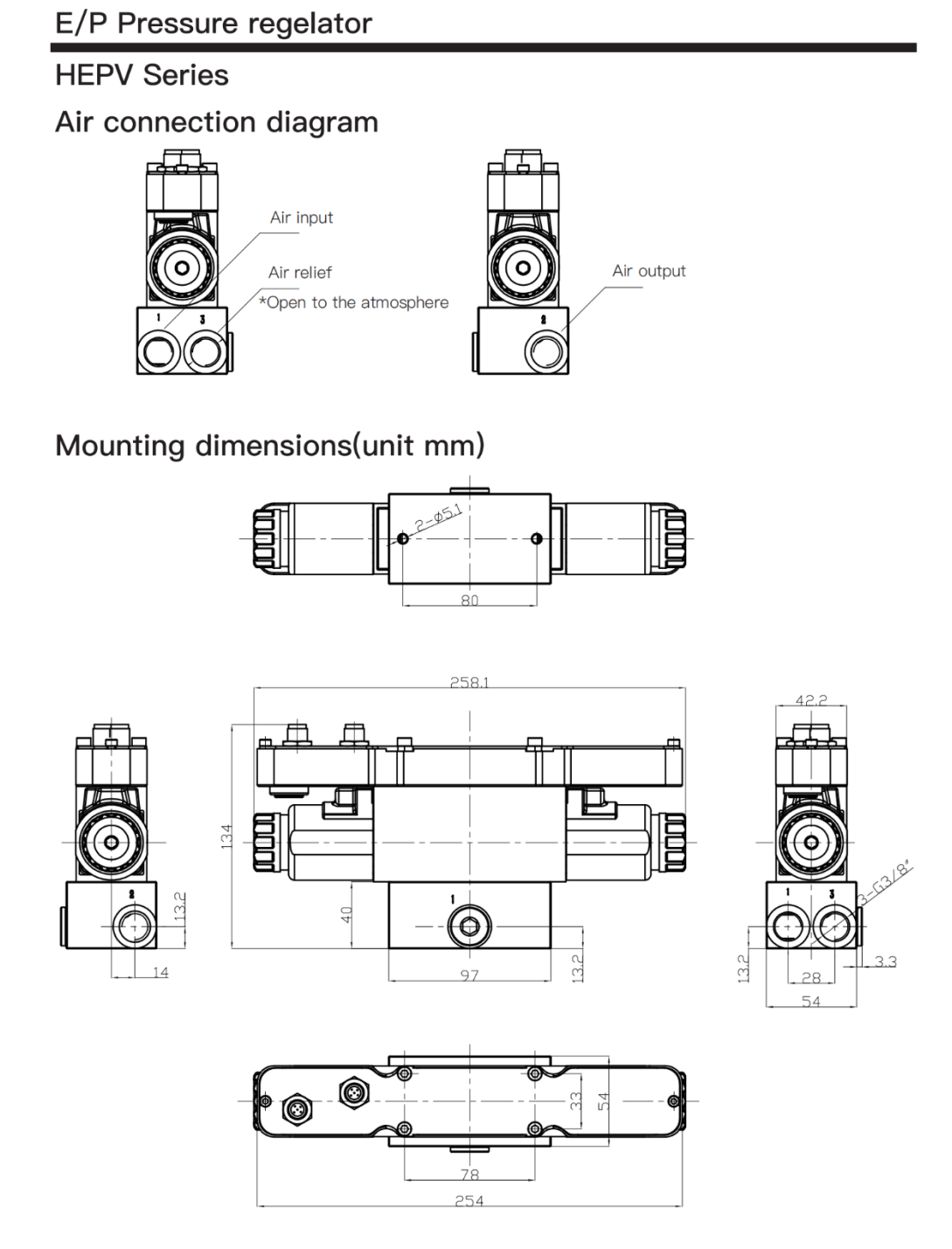 HEPV HIGH PRESSURE ELECTRONIC REGULATOR