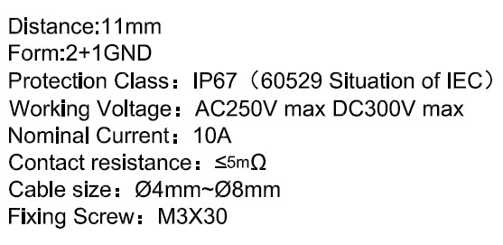 SB205 Connector DIN43650B