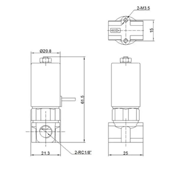 PSV-40-24 Miniature Electrical Proportional Flow Control Valve